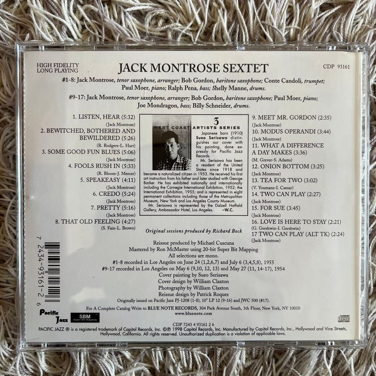 jack montrose sextet  ジャック・モントローズ　ボブ・ゴードン　輸入盤CD 貴重盤