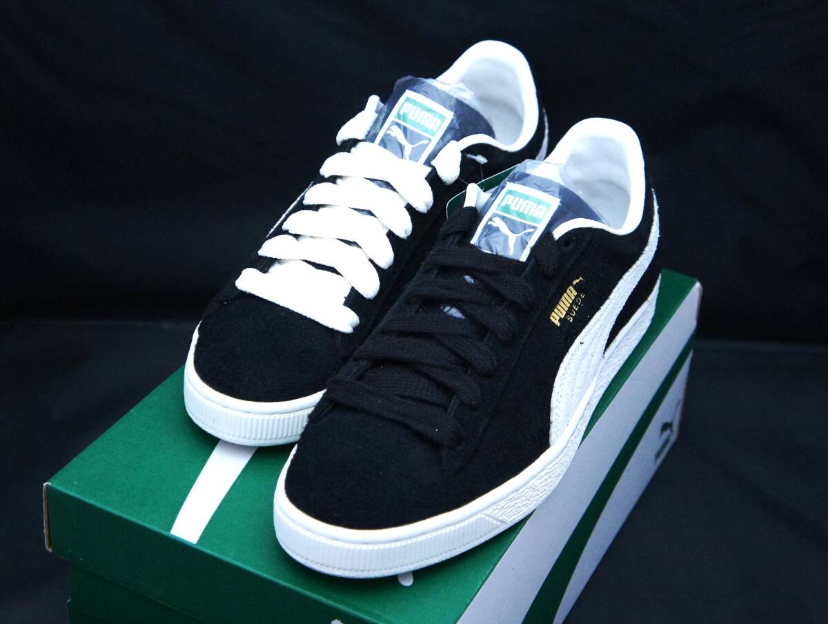 SALE！【新品】US9 27cm PUMA プーマ SUEDE FAT LACE スエード ファットレース PUMA BLACK/WARM WHITE 国内正規品_画像3