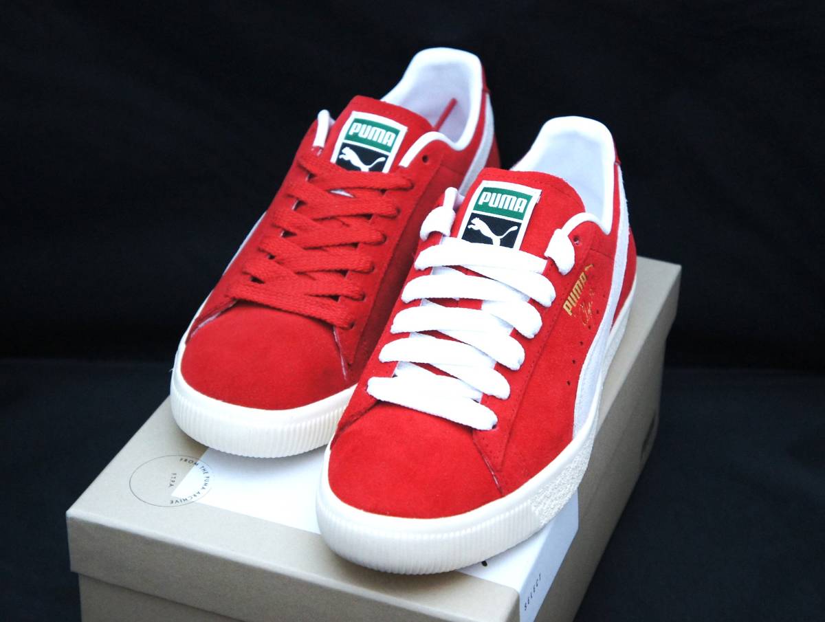 SALE！【新品】US8 26cm PUMA プーマ CLYDE OG クライド OG RED/WHITE 国内正規品_画像4