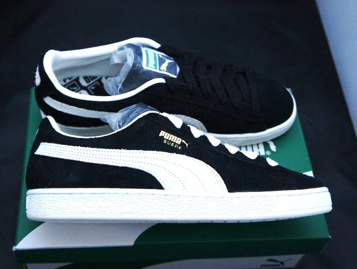 SALE！【新品】US9.5 27.5cm PUMA プーマ SUEDE FAT LACE スエード ファットレース PUMA BLACK/WARM WHITE 国内正規品_画像2