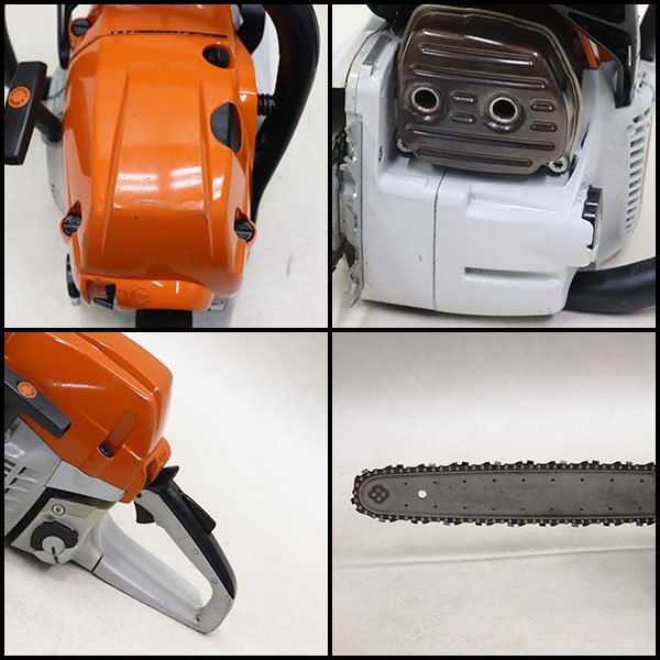 【1円】 チェーンソー STIHL MS241C-M ガイドバー40cm ソーチェーン新品 混合 農機具 スチール 建設機械 整備済 福岡発 売切り 中古 227_画像3