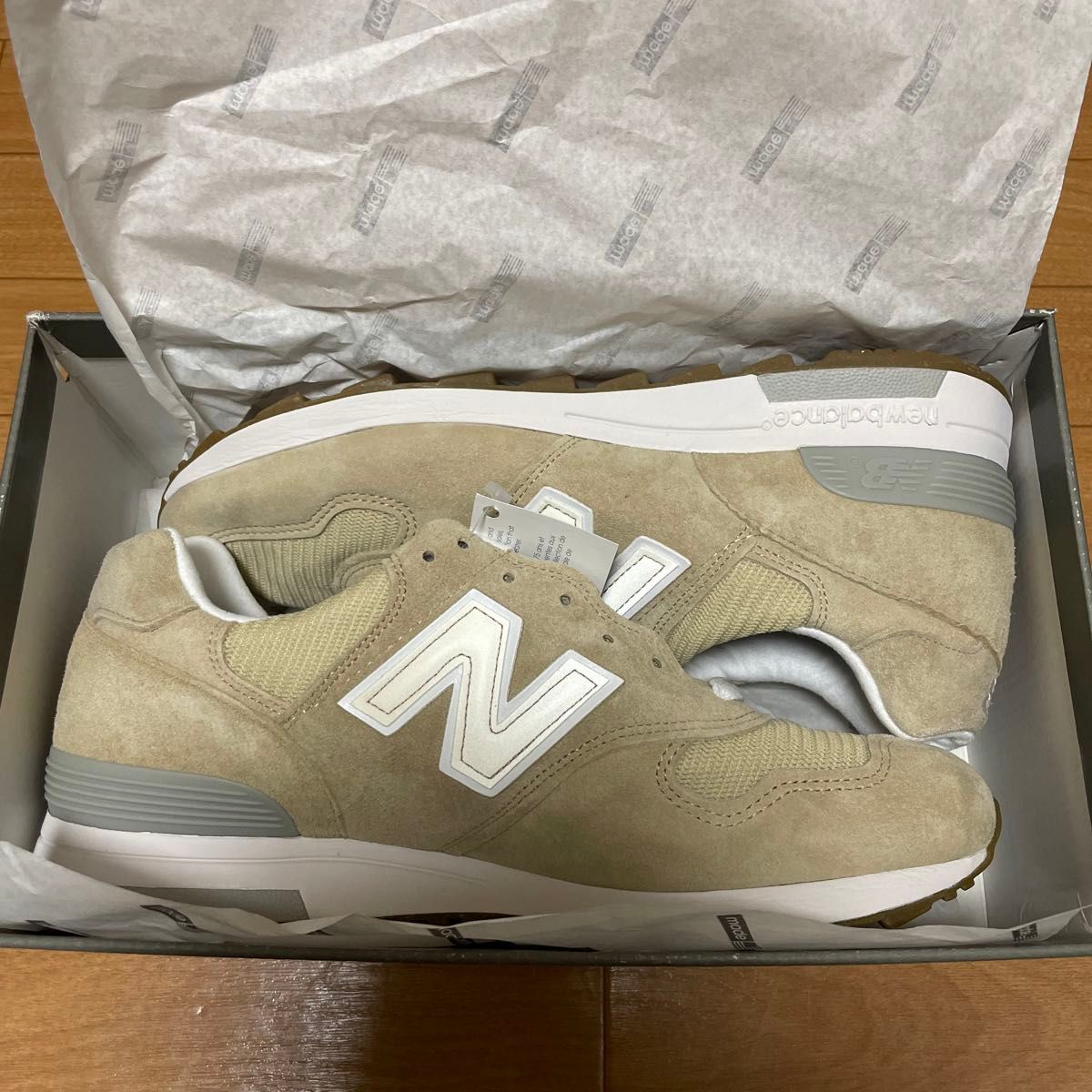 【新品】完売品 New Balance M1400TN 27cm MADE IN USA ニューバランススニーカーベージュ1400