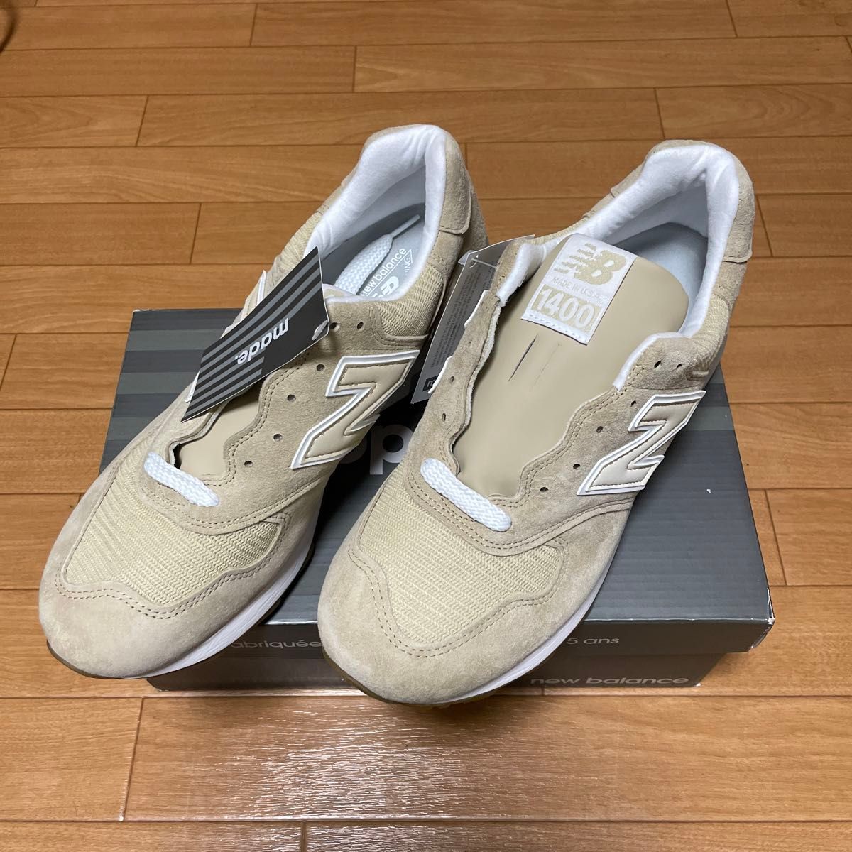 【新品】完売品 New Balance M1400TN 27cm MADE IN USA ニューバランススニーカーベージュ1400