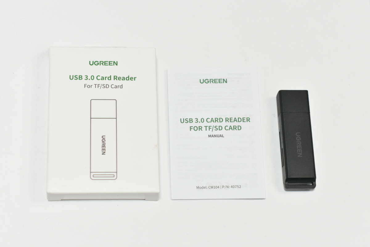 UGREEN sdカードリーダー usb3.0 マイクロsd リーダー 超小型 2枚カード同時読書 高速転送 （ブラック）/678_画像4