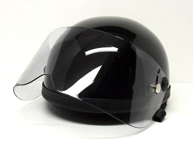  moveable type shield attaching half helmet semi-cap black black popular Street type motor-bike 125cc and downward for bike recommended 
