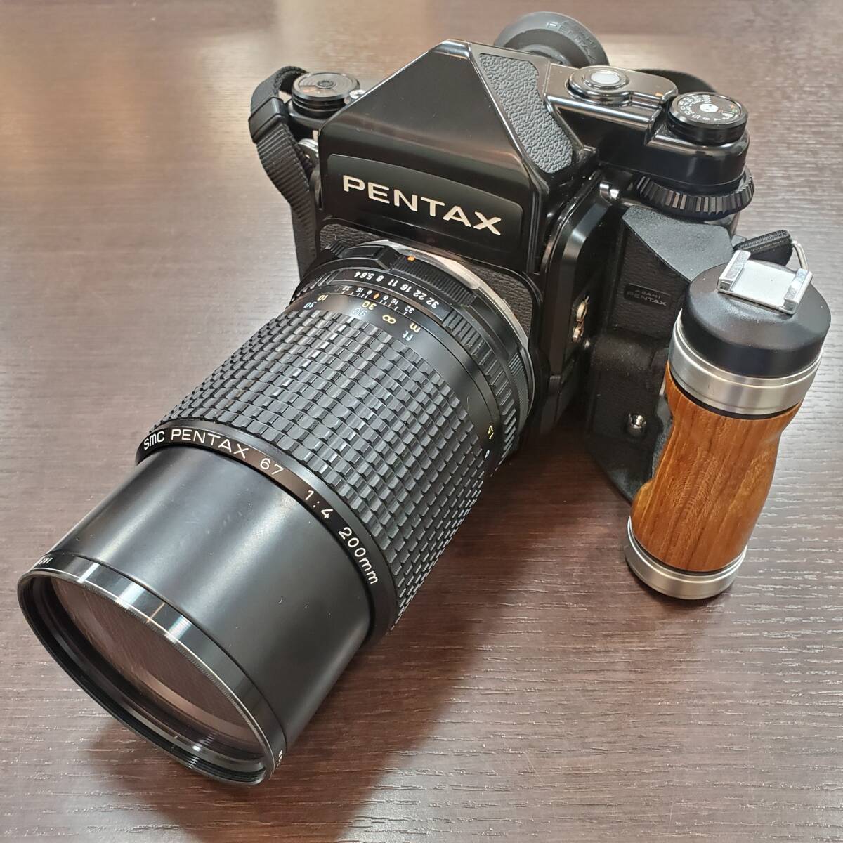 #29856A　SMC　PENTAX67　カメラ　レンズ2個セット　フィルムカメラ　ボディ　本体　光学機器　中判　望遠　6×7　ペンタックス　プロ 趣味_画像2