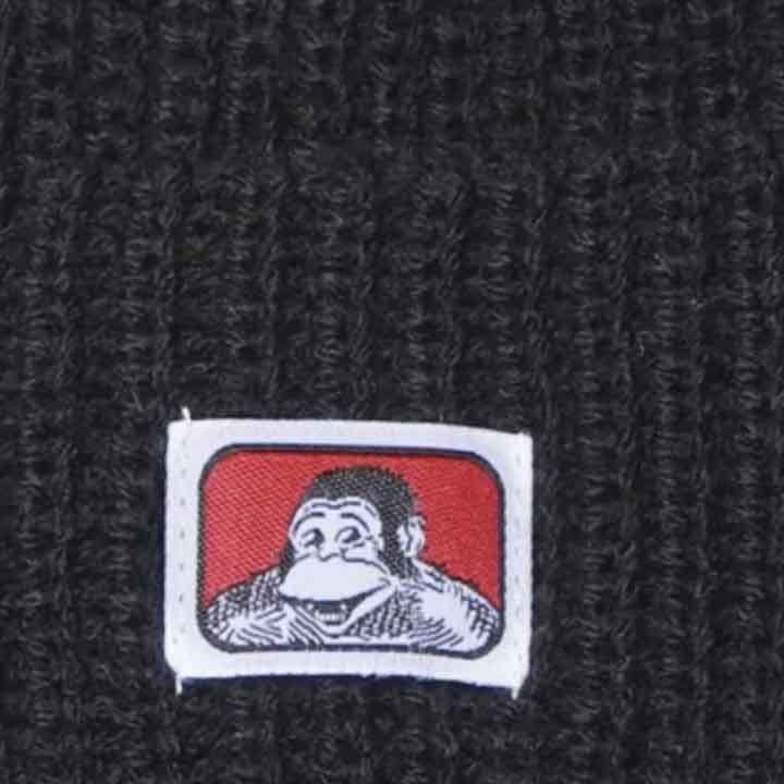 BEN DAVIS新品/未使用 MICRO LOGO KNIT CAP ( BDW-9546)　浅い帽子 ニットキャップ 　被り浅めブラック ニット帽 オールシーズン