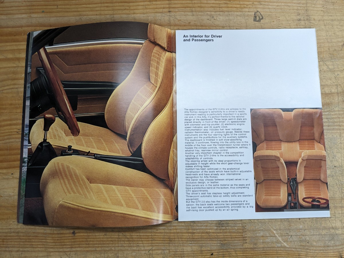 Z03*( каталог )[ Alpha Romeo AlfaRomeo Giulietta GTV2.0]1981 год подлинная вещь каталог проспект старый машина английская версия 240202