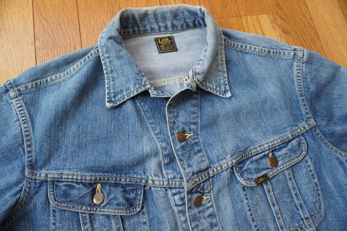 グッドサイズ Lee リー 101-J デニムジャケット 48 70年代 四角 グッドサイズ Lee リー 101-J デニムジャケット 48 70年代 四角