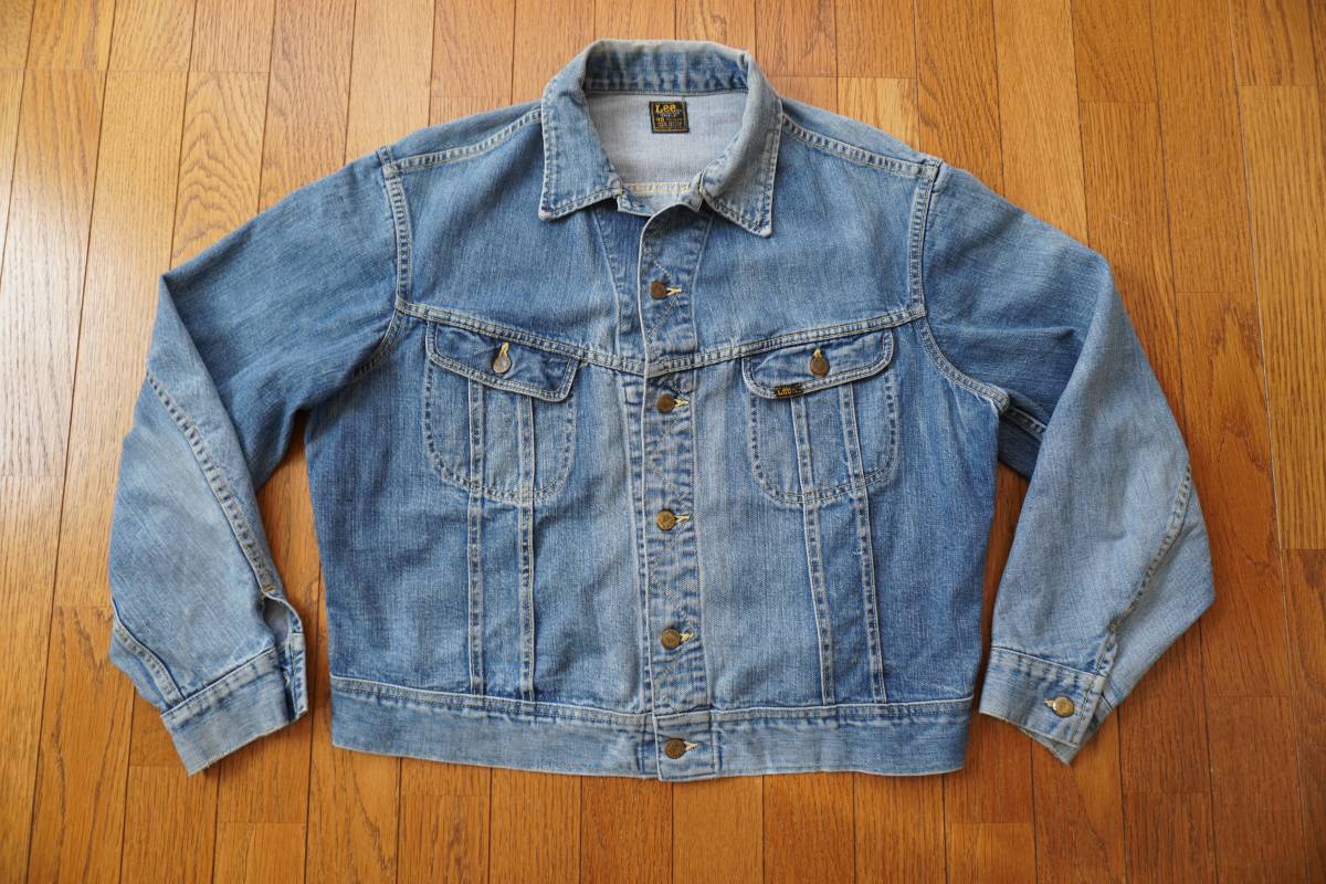 グッドサイズ Lee リー 101-J デニムジャケット 48 70年代 四角 グッドサイズ Lee リー 101-J デニムジャケット 48 70年代 四角