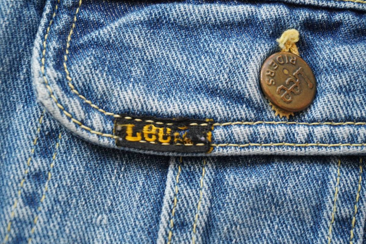 グッドサイズ Lee リー 101-J デニムジャケット 48 70年代 四角 グッドサイズ Lee リー 101-J デニムジャケット 48 70年代 四角