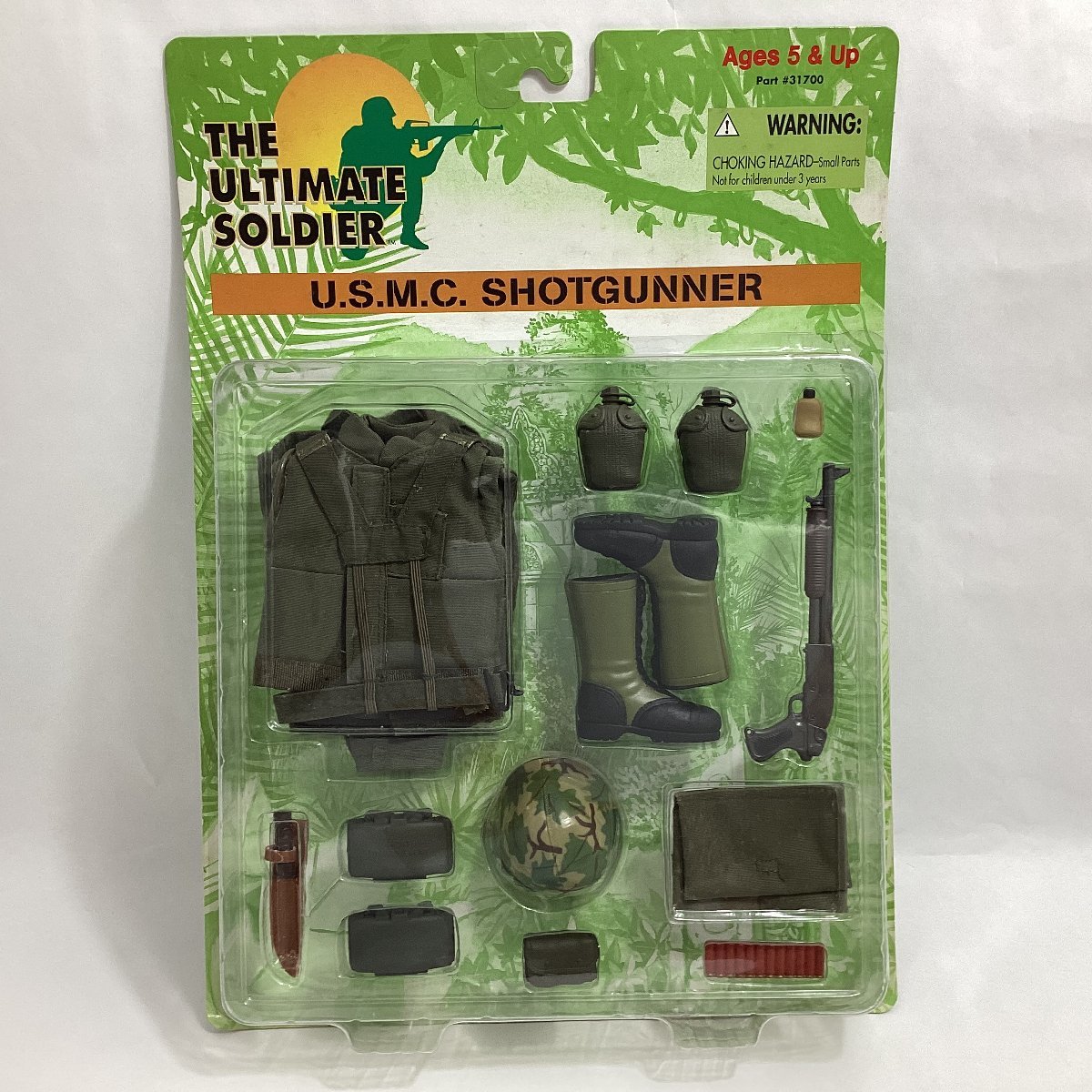  unopened new generation figure U.S. helmet set A + THE ULTIMATE SOLDIER U.S.M.C. SHOTGUNNER U.S.M.C. RIFLEMAN