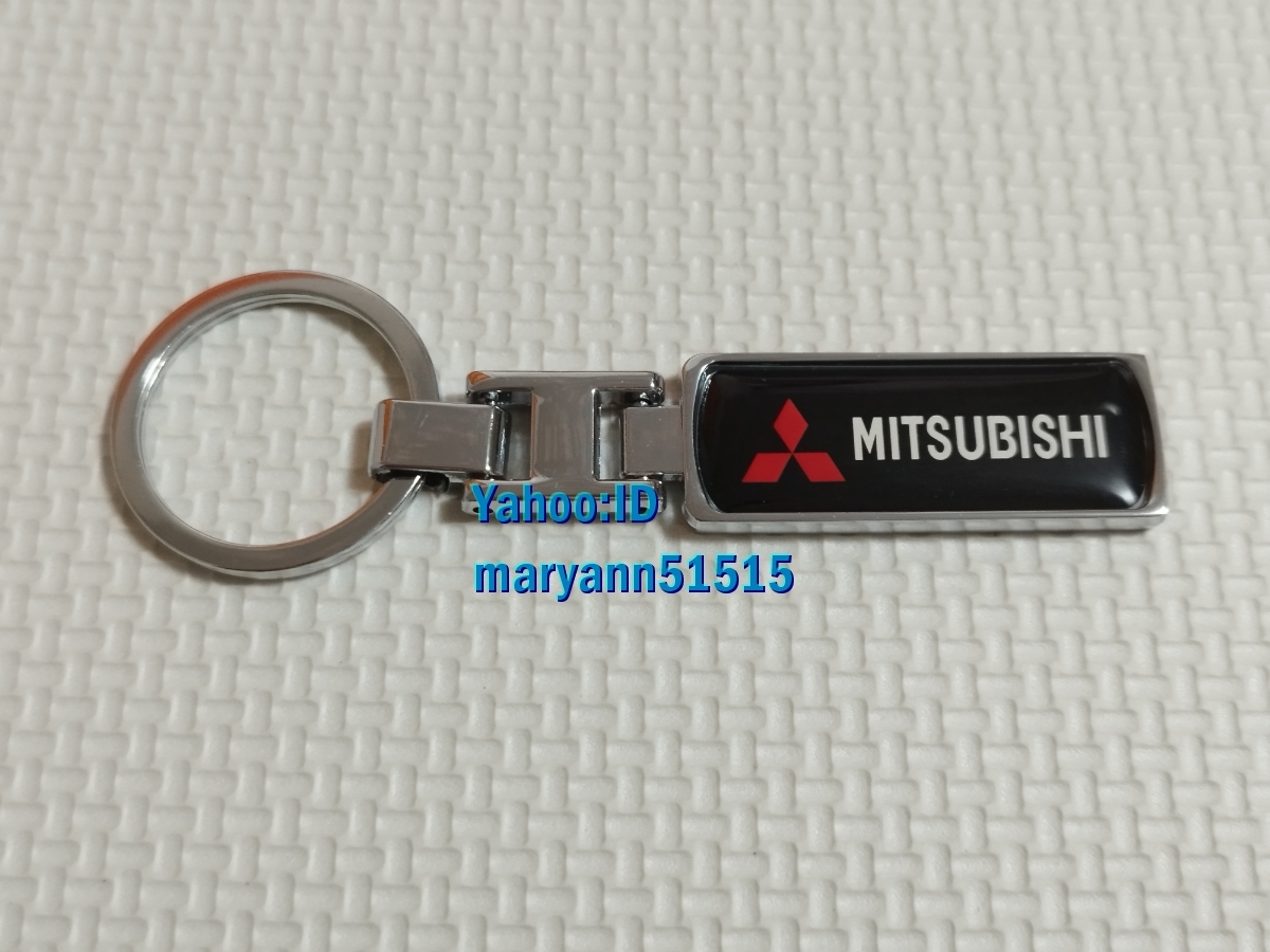 MITSUBISHI key holder ribbon key chain ring Ralliart RALLIART Mitsubishi Lancer Pajero Galant Outlander Delica 