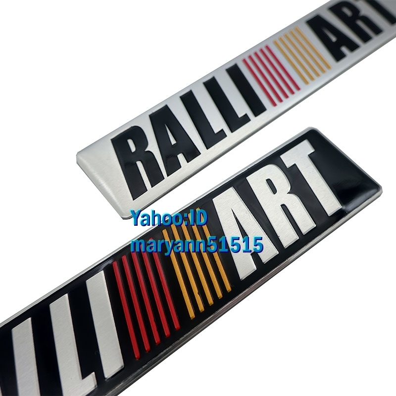 RALLIART aluminium эмблема 2 цвет из выбор! стикер Ralliart Mitsubishi Mitsubishi Lancer Pajero Galant Outlander Colt 