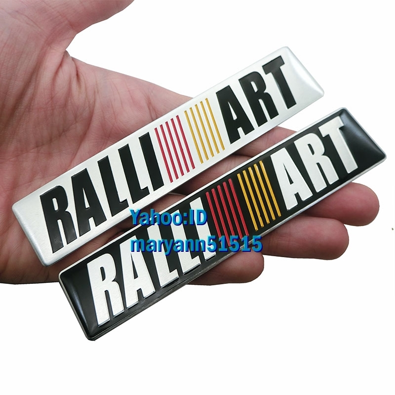 RALLIART aluminium эмблема 2 цвет из выбор! стикер Ralliart Mitsubishi Mitsubishi Lancer Pajero Galant Outlander Colt 