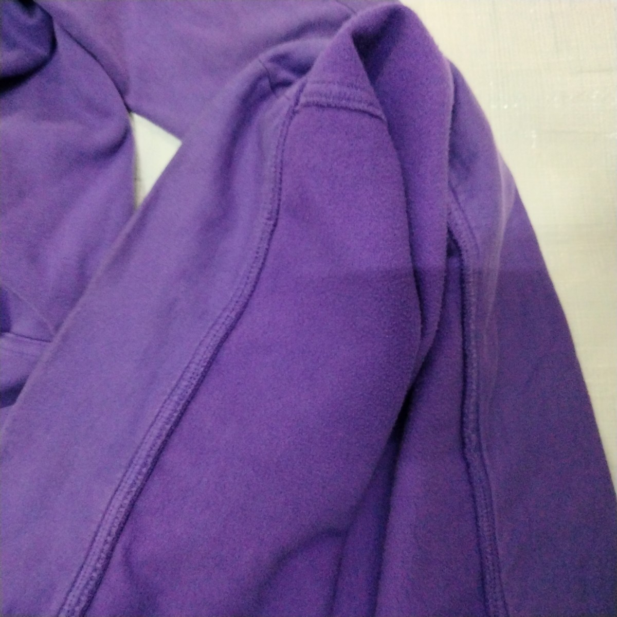 CHUMS チャムス ハリケーントップ スウェット シャツ　スナップボタン 　プルオーバー カナダ canada 製　パープル　purple L sweat snap _画像9