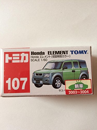 【中古】 トミカ NO.107 Honda エレメント（初回特別カラー） サスペンション/後部扉開閉_画像1