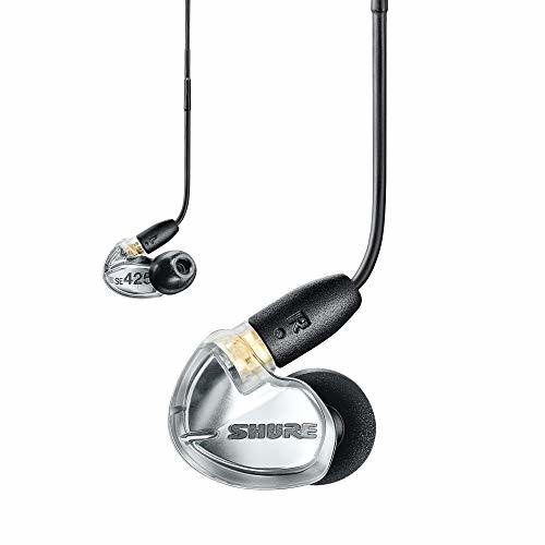 【中古】 SHURE イヤホン UNIシリーズ SE425-V+UNI-A シルバー : マイク・リモコン付_画像1