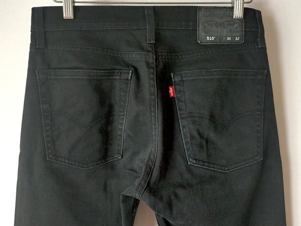 Levis 510 スーパースキニー ストレッチツイル 黒 W30 L32 リーバイス