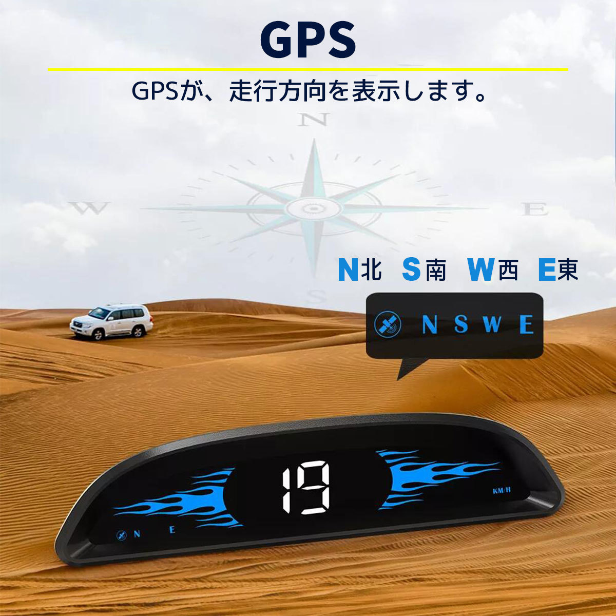 ヘッドアップディスプレイ スピードメーター GPS_画像4