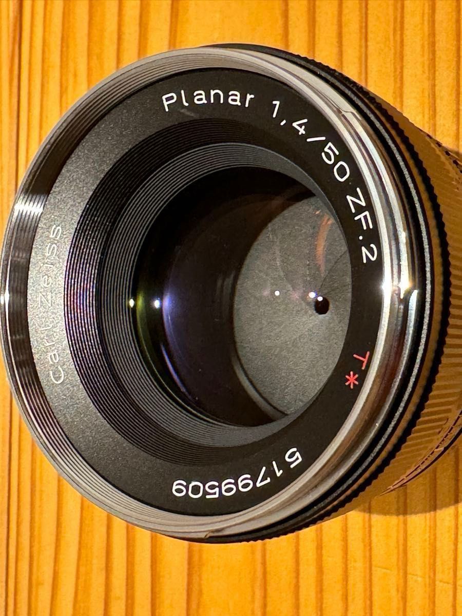 【ほぼ新品】【メーカー保証】PLANAR T＊ 1.4/50mm ZF.2 マウントアダプタおまけ付