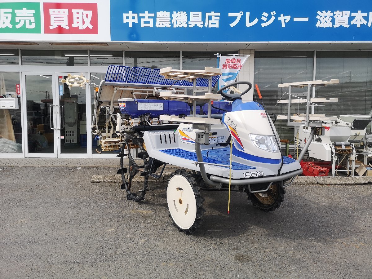 （滋賀） イセキ 6条植え 田植機 さなえ PZ60 HGRLF 225時間 オプション多数 施肥機 Zターン オートリフト 中古の画像1