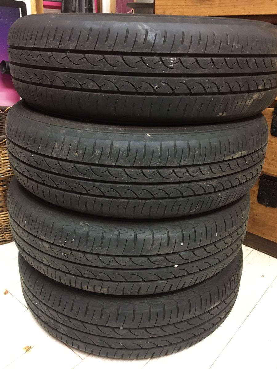 ダイハツ軽自動車 純正タイヤ 鉄チンタイヤ155/65R14 75S 【中古】2021年製 現状品　_画像9