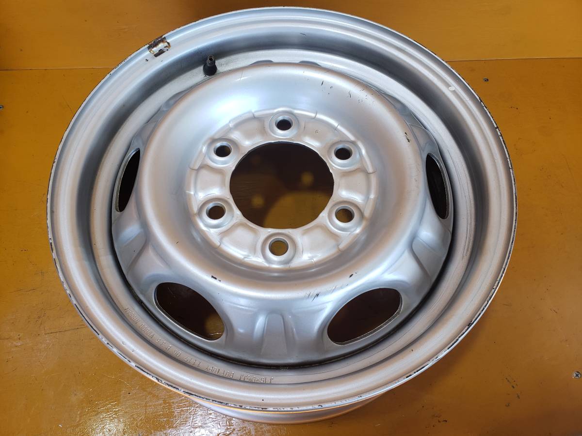 【R167】ホイール4本*スチール日産15×5.5J 6穴 PCD139.7 +45_画像2