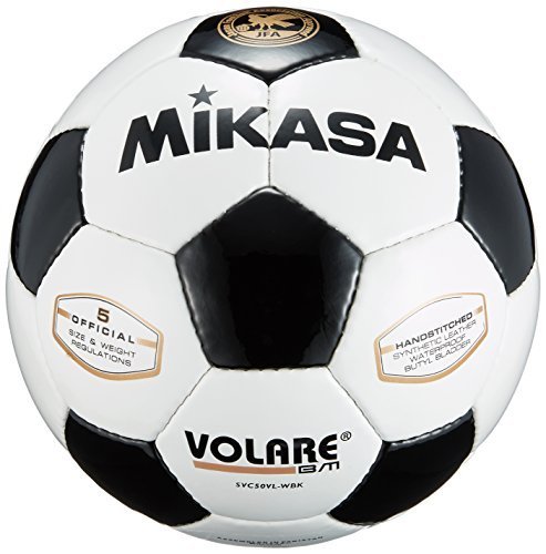 【特価】 白／黒 SVC50VL－WBK サッカー 日本サッカー協会検定球5号（一般・大学・高生・中学生用） ミカサ（MIKAS_画像1