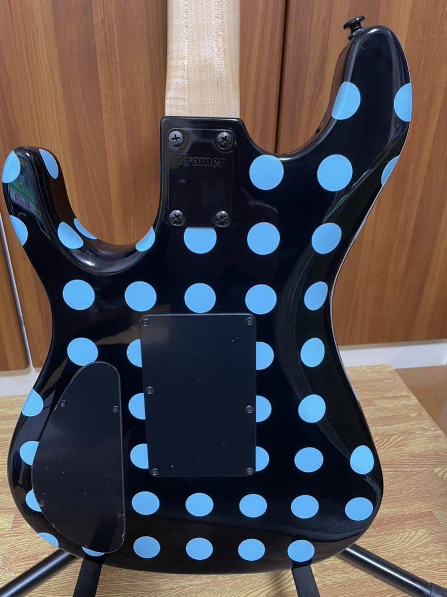 KRAMER NightSwan Black with Blue Polka Dot