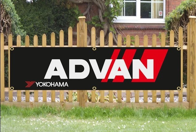  Advan ADVAN ① flag wall. equipment ornament noren drop curtain tapestry 6 place cease wheel flag banner garage flag 45cm × 180cm