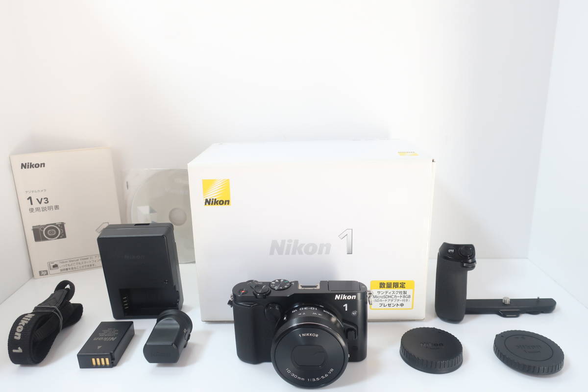 ★良品★ Nikon ニコン 1 V3 プレミアムキット 元箱付 #2838の画像1