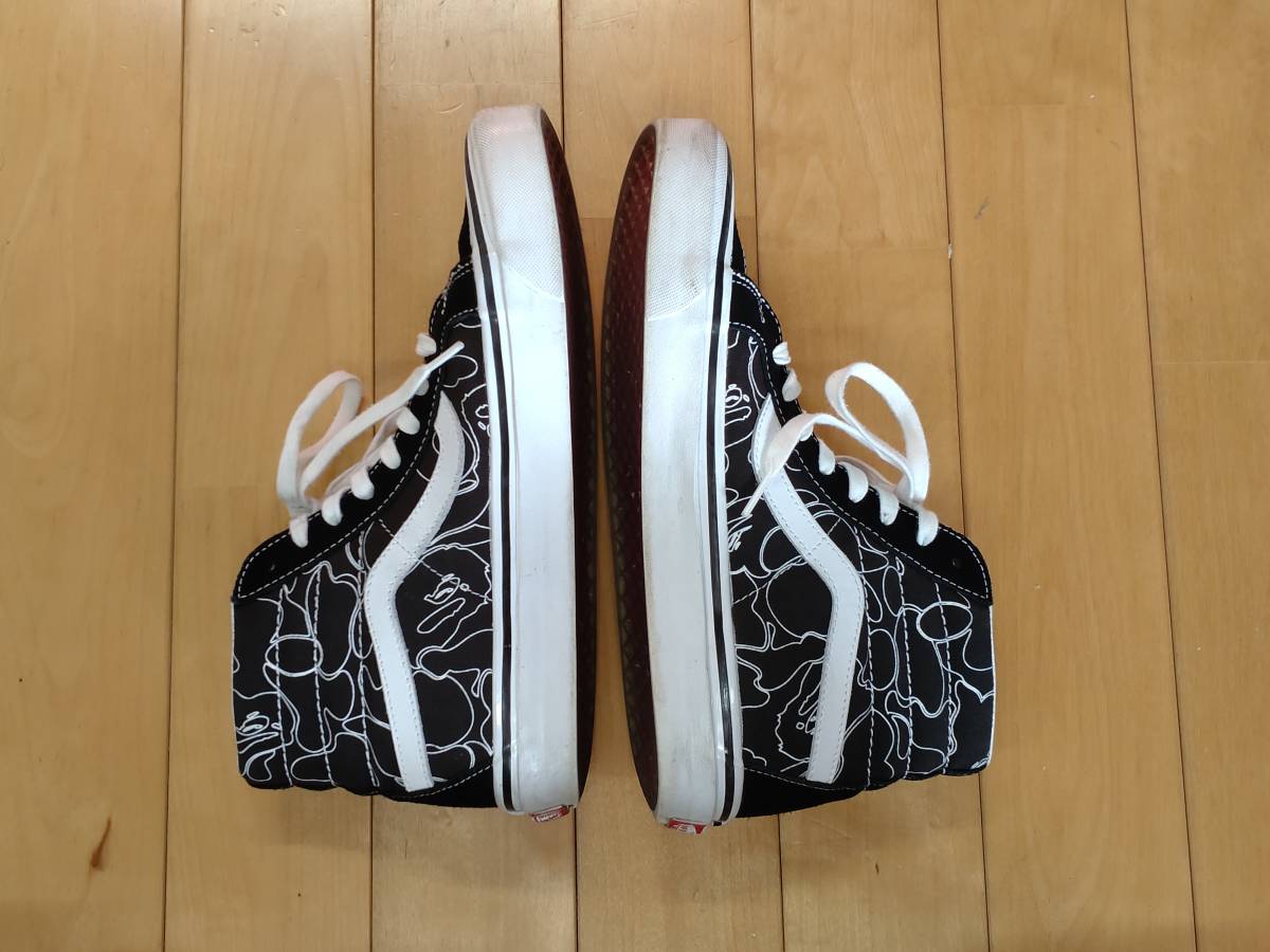 アベイシングエイプ×バンズ　A BATHING APE　VANS　LINE ABC CAMO　SK8-HI　サイズUS10_画像2