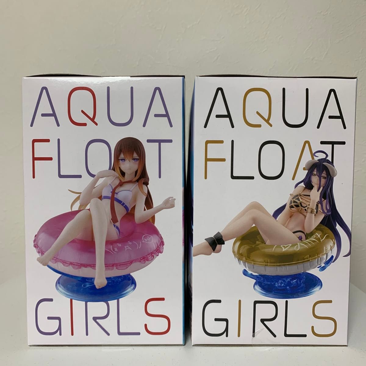 Aqua Float Girls フィギュア 牧瀬紅莉栖 アルベド　2個セット【未開封】