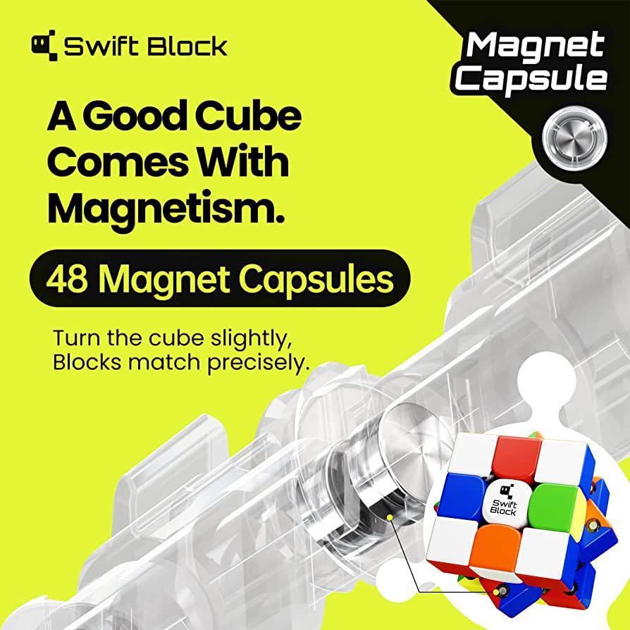 ルービックキューブ GAN Swift Block 355S スピードキューブ立体パズル磁石搭載 知育玩具 脳トレ パズル 競技用 の画像6