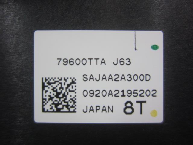 ※ Ｎ－ＢＯＸ 6BA-JF3 A/Cスイッチパネル エアコンスイッチ 走行距離14,379KM 79600-TTA-J63 79601-TTA-J62ZA_画像8