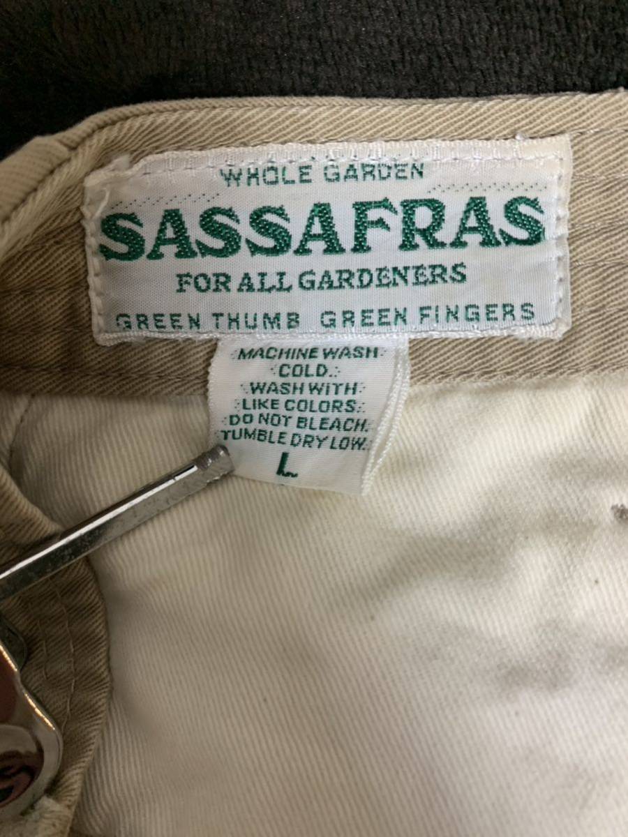 SASSAFRAS Sprayer Stream Pants ササフラス スプレイヤーパンツ サイズL ベージュ チノパン_画像3