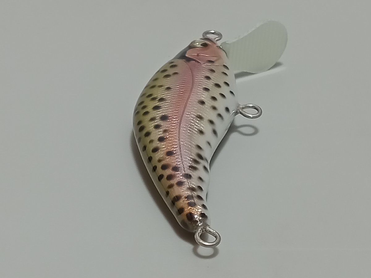 【美品】 Schindler Handmade Lure Studio シンドラールアー BENKEI ニジマス B-12 [3-7] No.9628_画像7