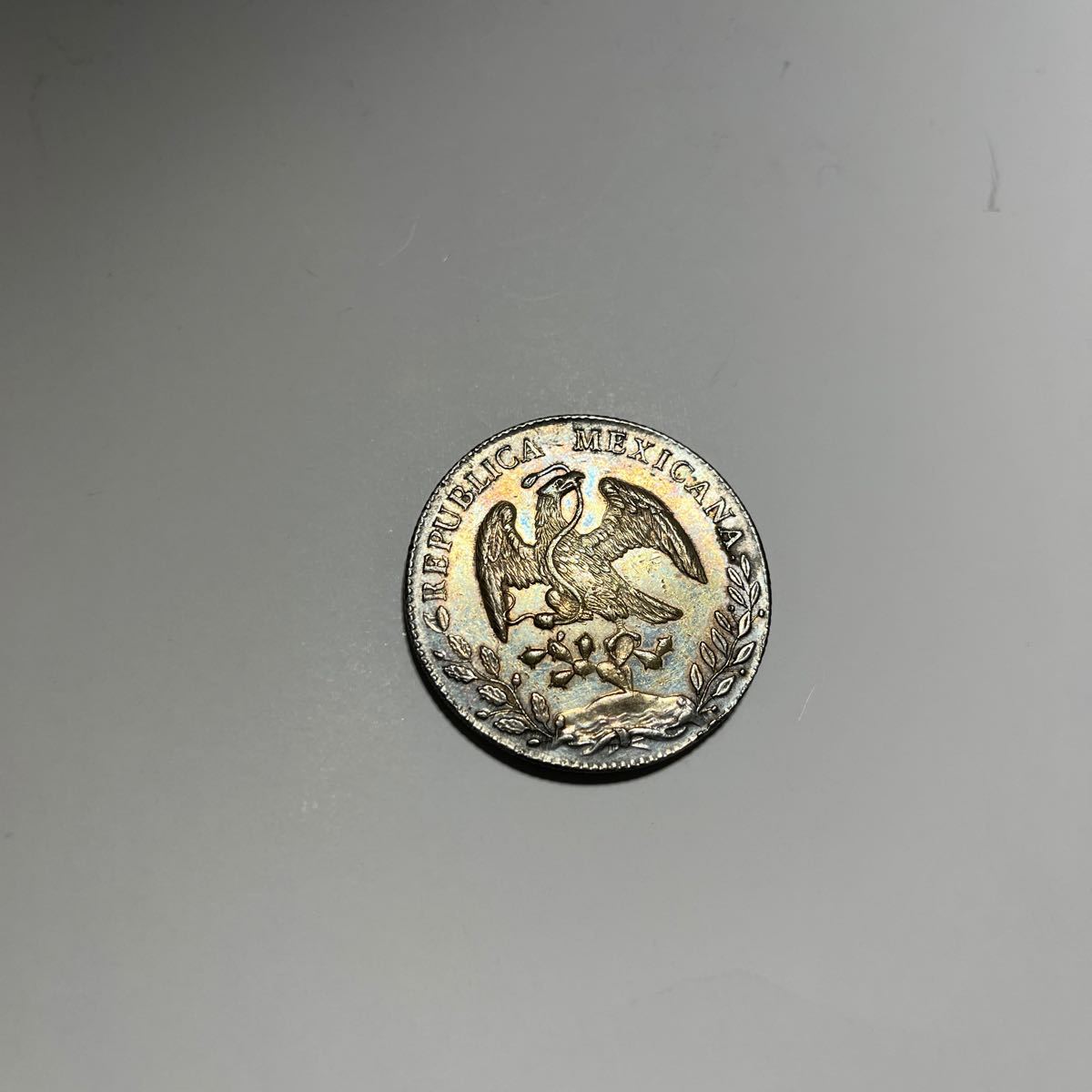 古錢 メキシコ 1892年 大型コイン 大型銀貨 貿易銀 重さ27g 美品★28の画像1