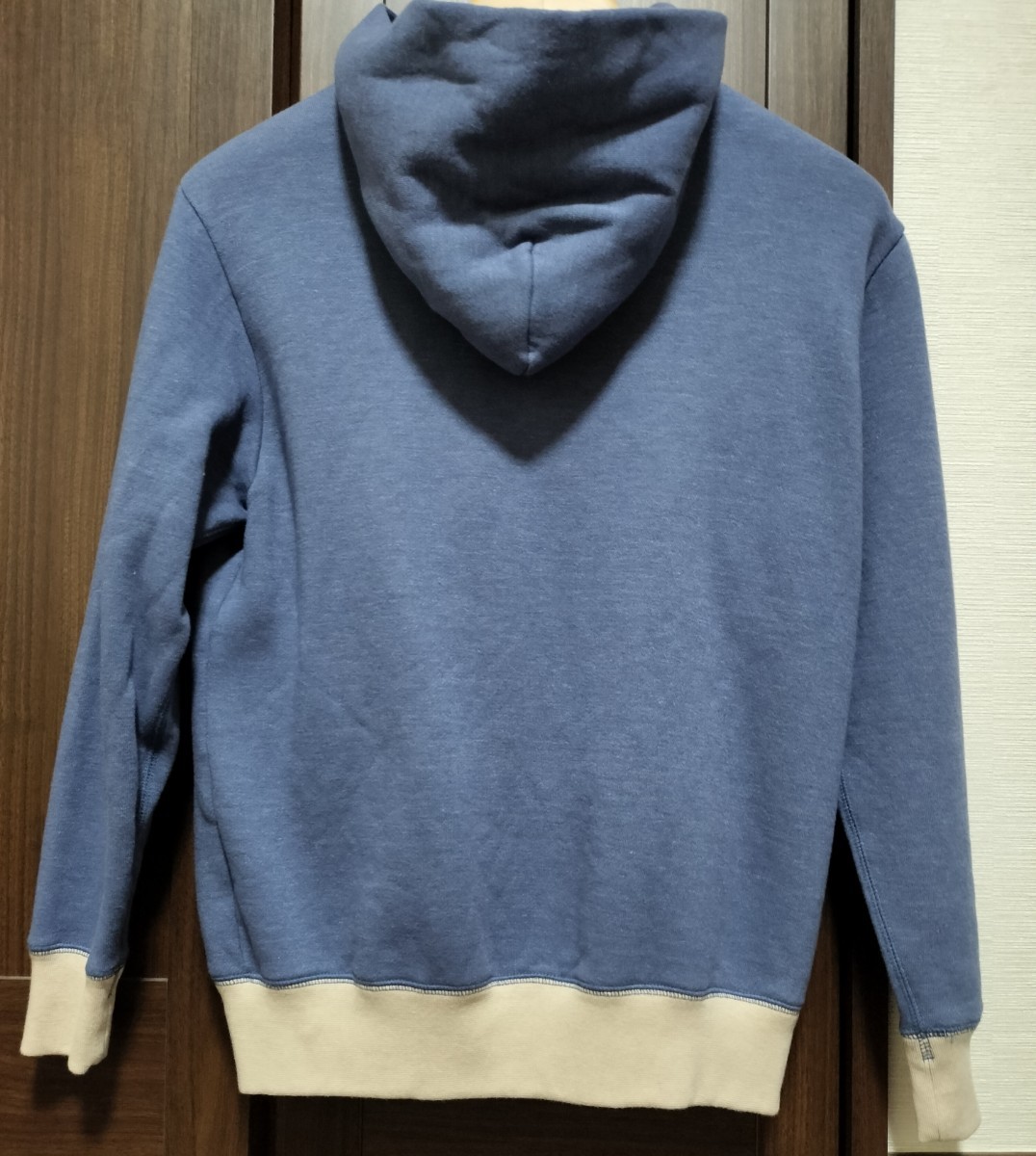 【美品】フェローズ　ZIPパーカー　40/42 XL　　L ネイビー/ベージュ　Pherrow's　パーカ　スウェット　裏起毛　ウエアハウス　_画像2