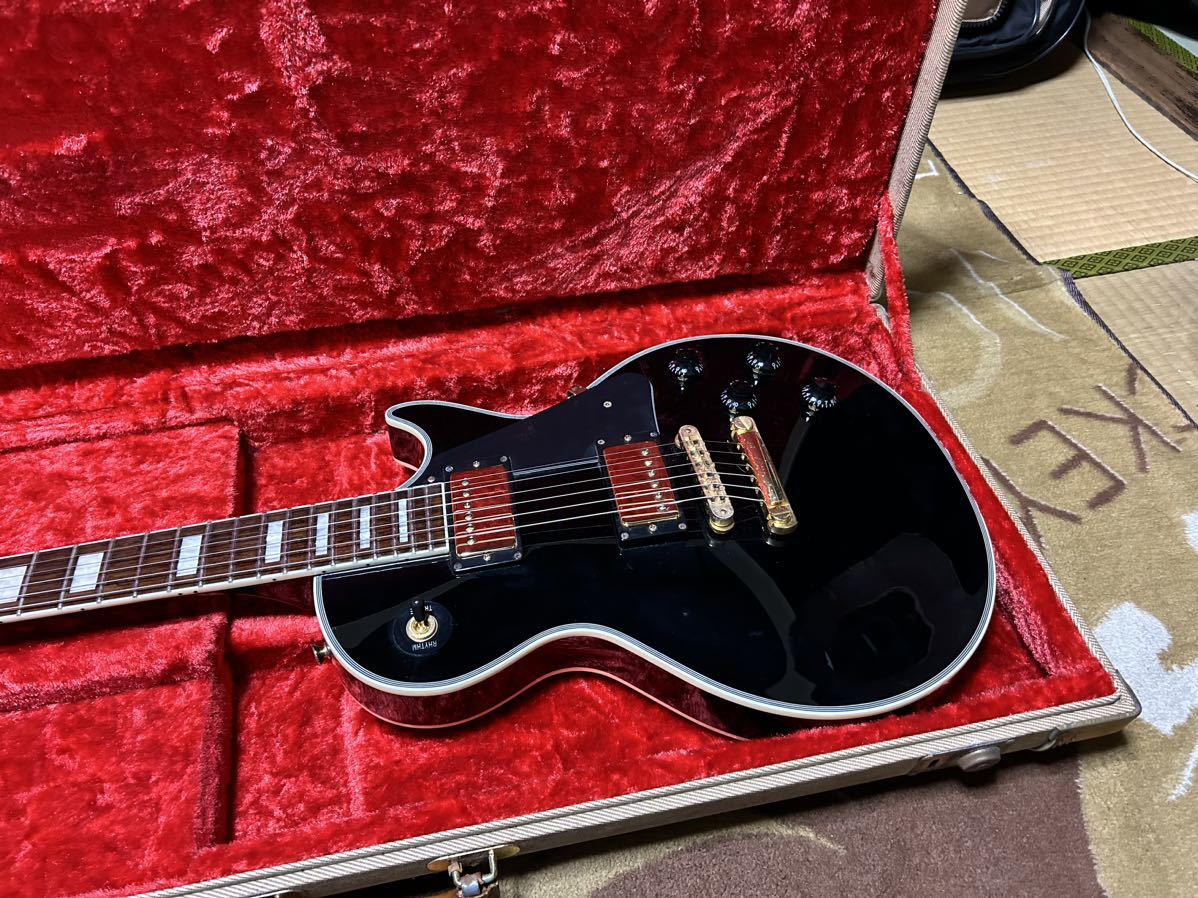 2014年製・超美品・BURNY・ Les Paul ・Custom・ゴールドパーツ・レスポールカスタム・バーニー調整済み・ケース付き激安。_画像7