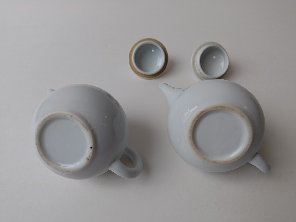 煎茶道具 急須2個　ティーポット 茶器 白磁 茶道具　中国茶_画像4