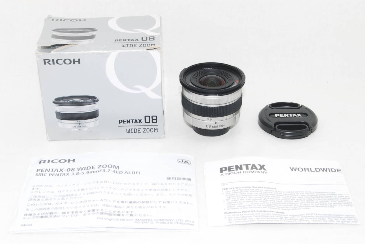 * ultimate beautiful goods *PENTAX Pentax 08 WIDE ZOOM SMC 3.8-5.9mm F3.7-4 ED AL IF Q mount origin box attaching!