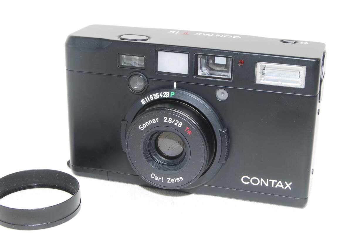 ★良品★CONTAX コンタックス Tix Sonnar 28mm F2.8 希少なブラック♪_画像1