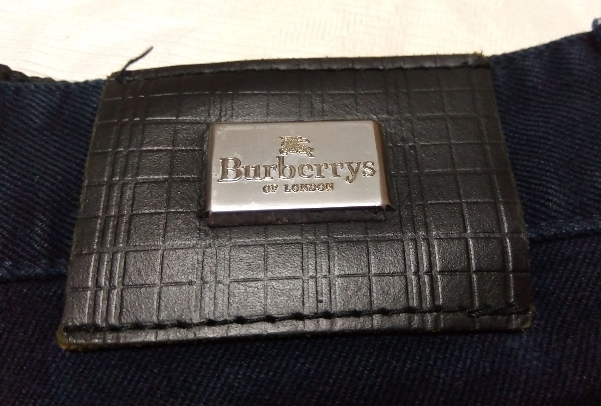 ★Burberrys OF LONDON バーバリー★ カラーデニム パンツ ボトムス サイズＷ32 L32 濃ネイビー 01746_画像10