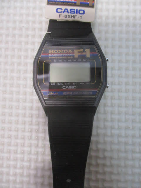 ◆CASIO/HONDA 腕時計◆カシオ ホンダ F1 F-85 RACING TEAM ヴィンテージ ウォッチ ジャンク レア 稀少♪H-J-10221カナの画像4