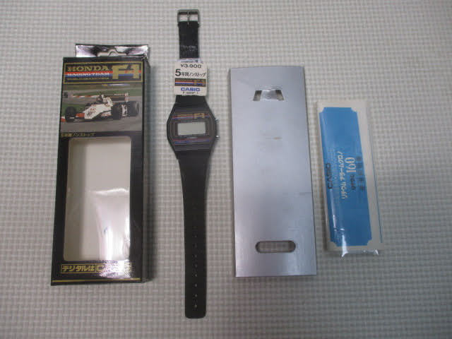 ◆CASIO/HONDA 腕時計◆カシオ ホンダ F1 F-85 RACING TEAM ヴィンテージ ウォッチ ジャンク レア 稀少♪H-J-10221カナの画像1