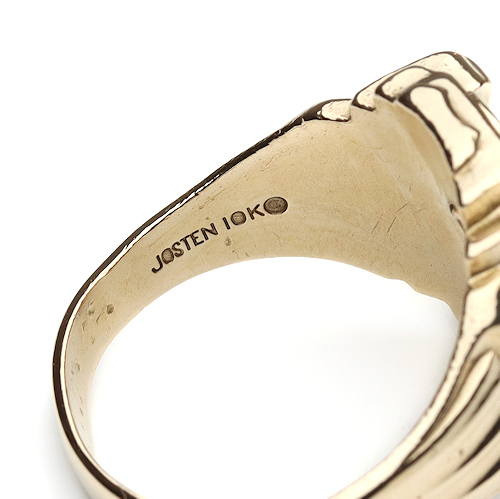 指輪 ジャスティン 10K カレッジリング ゴールド 10g 22号 1971年代 ヴィンテージ JOSTEN_画像5