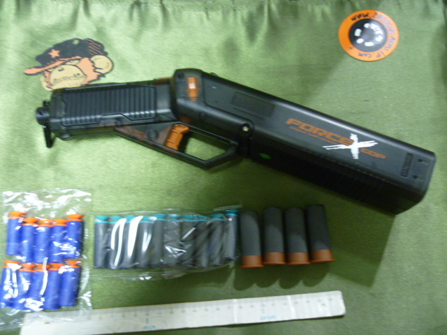 セール最後1本、Q,新型超ショットダブルバレルショットガンタイプ排弾式廃莢式散弾銃NERFスポンジ弾エアーガンです。の画像3