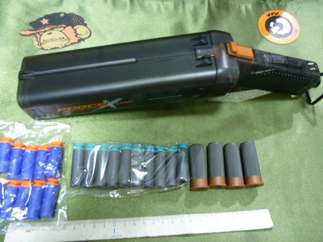セール最後1本、Q,新型超ショットダブルバレルショットガンタイプ排弾式廃莢式散弾銃NERFスポンジ弾エアーガンです。の画像2